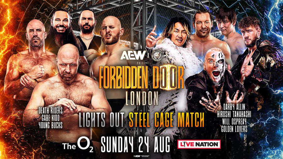 英国での10人ケージマッチに棚橋弘至の参戦が決定した（AEW公式Xから）