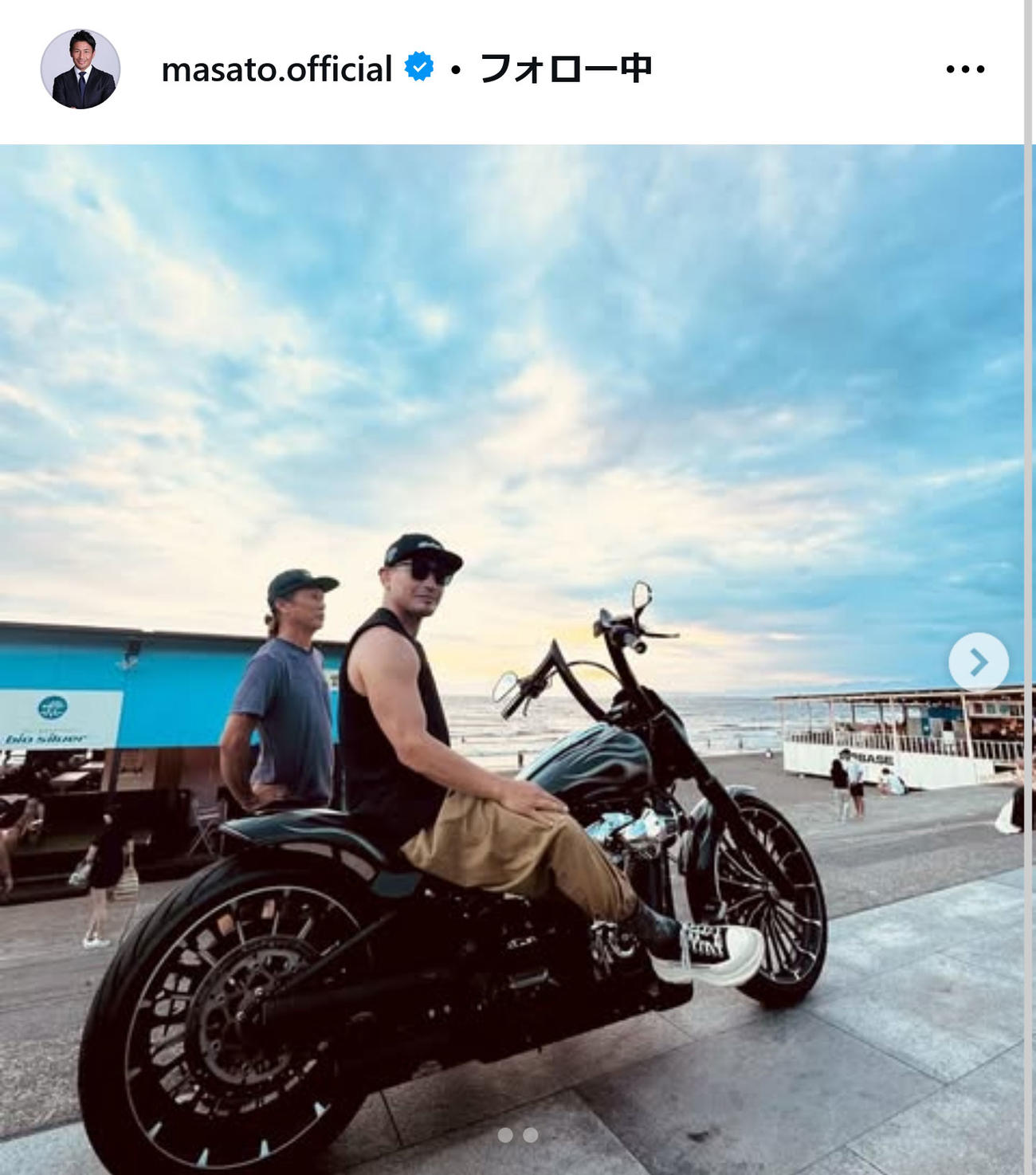 魔裟斗インスタグラムから