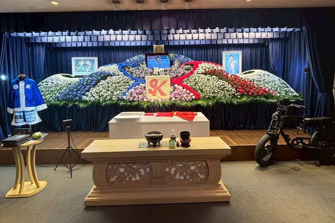 神足茂利さんの祭壇（M・Tジム提供）