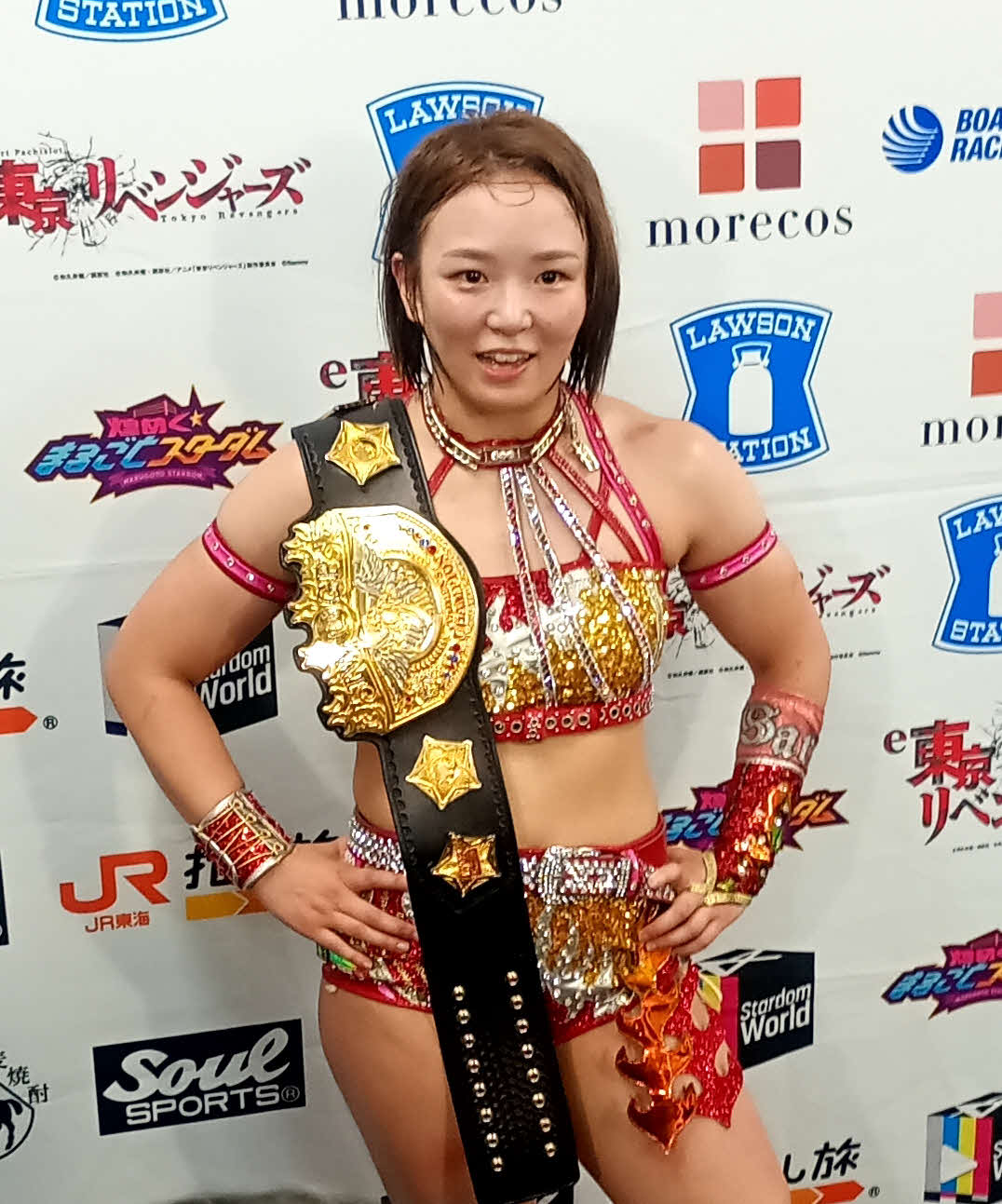 小波に勝利し、今度は鈴季すずと防衛戦を行うことが決まったSareee
