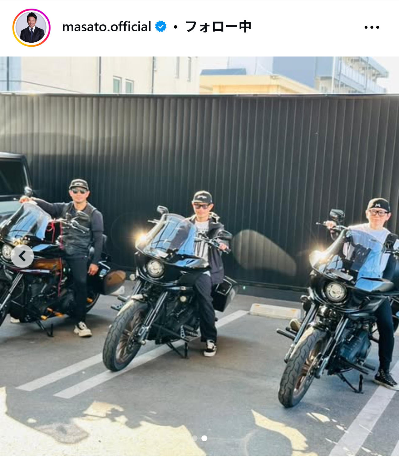 魔裟斗のインスタグラムから