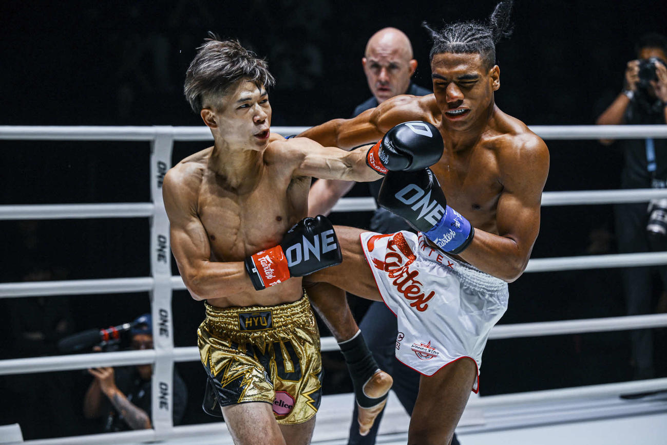 強烈なパンチをたたき込む陽勇（C）ONE Championship