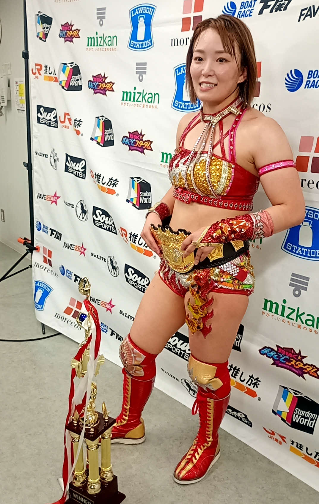 IWGP女子王座2度目の防衛を果たしたSareee