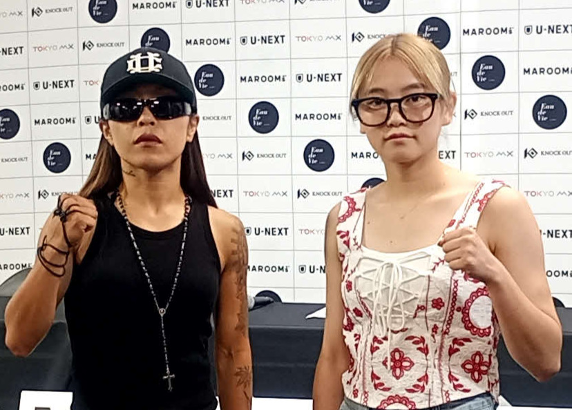 女子アトム級王座戦で激突する山田真子（左）とKiho