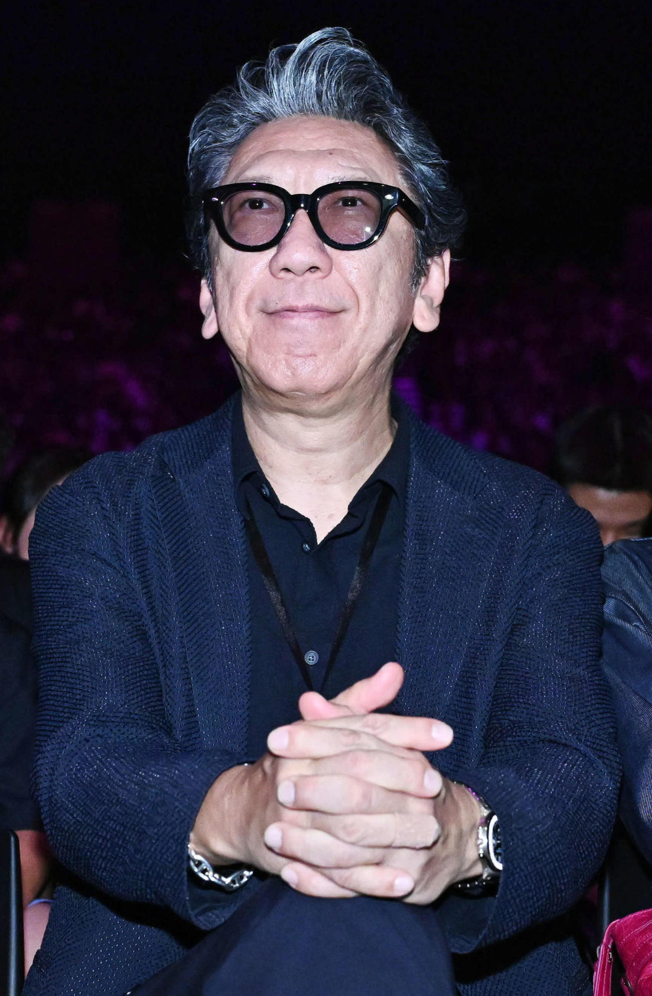 観戦に訪れた布袋寅泰（撮影・滝沢徹郎）