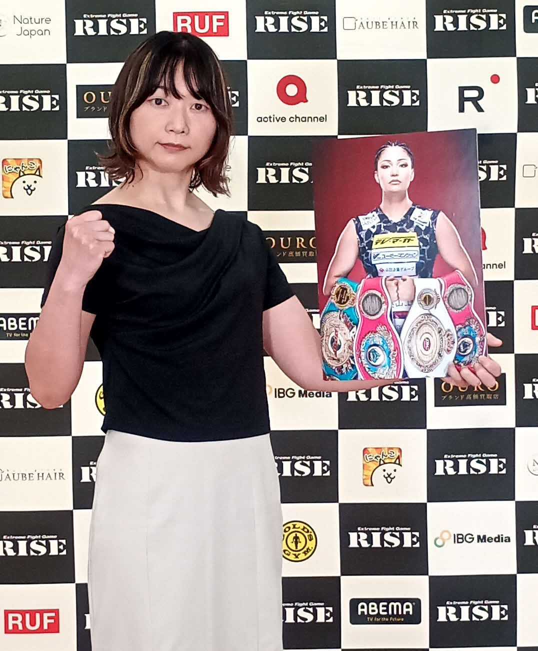 元ボクシング世界王者の吉田実代（写真）と戦う美斬帝