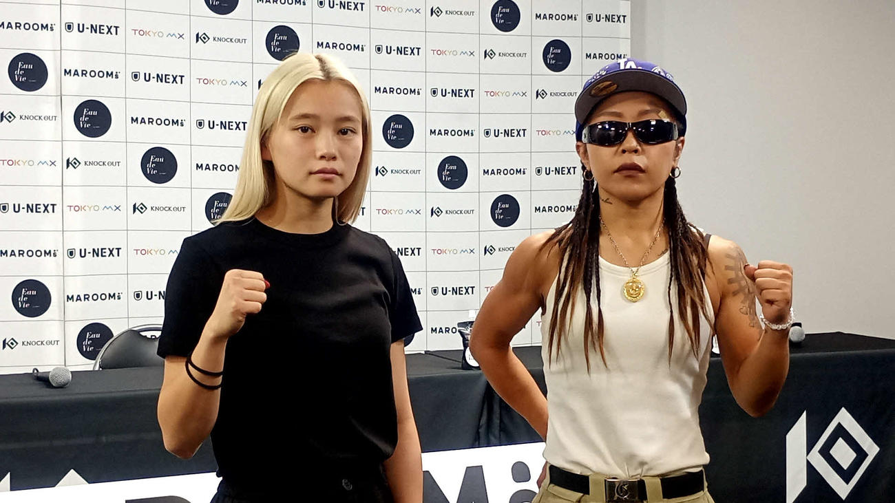 12月代々木大会での再戦が決まったKiho（左）と山田真子