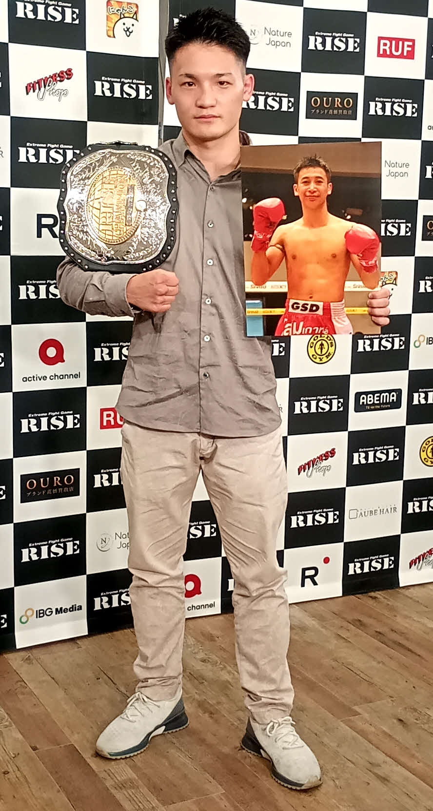 自分より12センチ身長の高いタイ人との対戦が決まったRISEバンタム級王者の大﨑孔稀