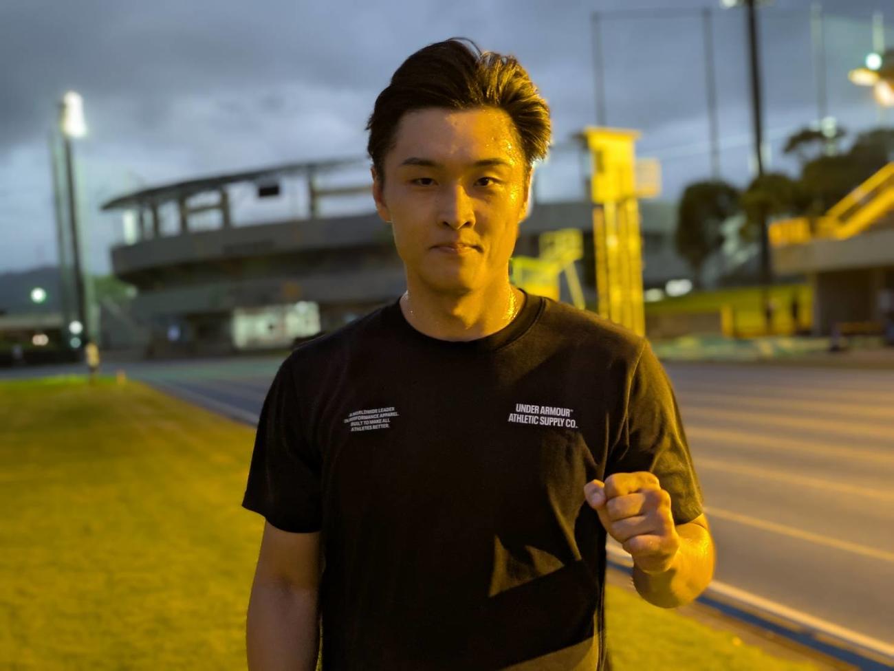 走り込み合宿に参加した西田凌佑（C）六藤ジム