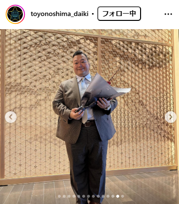 豊ノ島のインスタグラムから