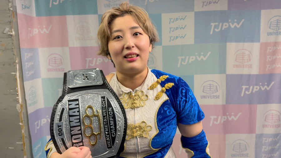 アイアンマン王座に返り咲いた桐生真弥（東京女子プロレス公式Xから）