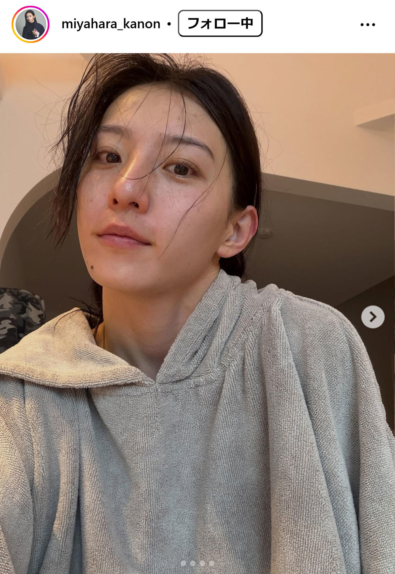 宮原華音のインスタグラムから