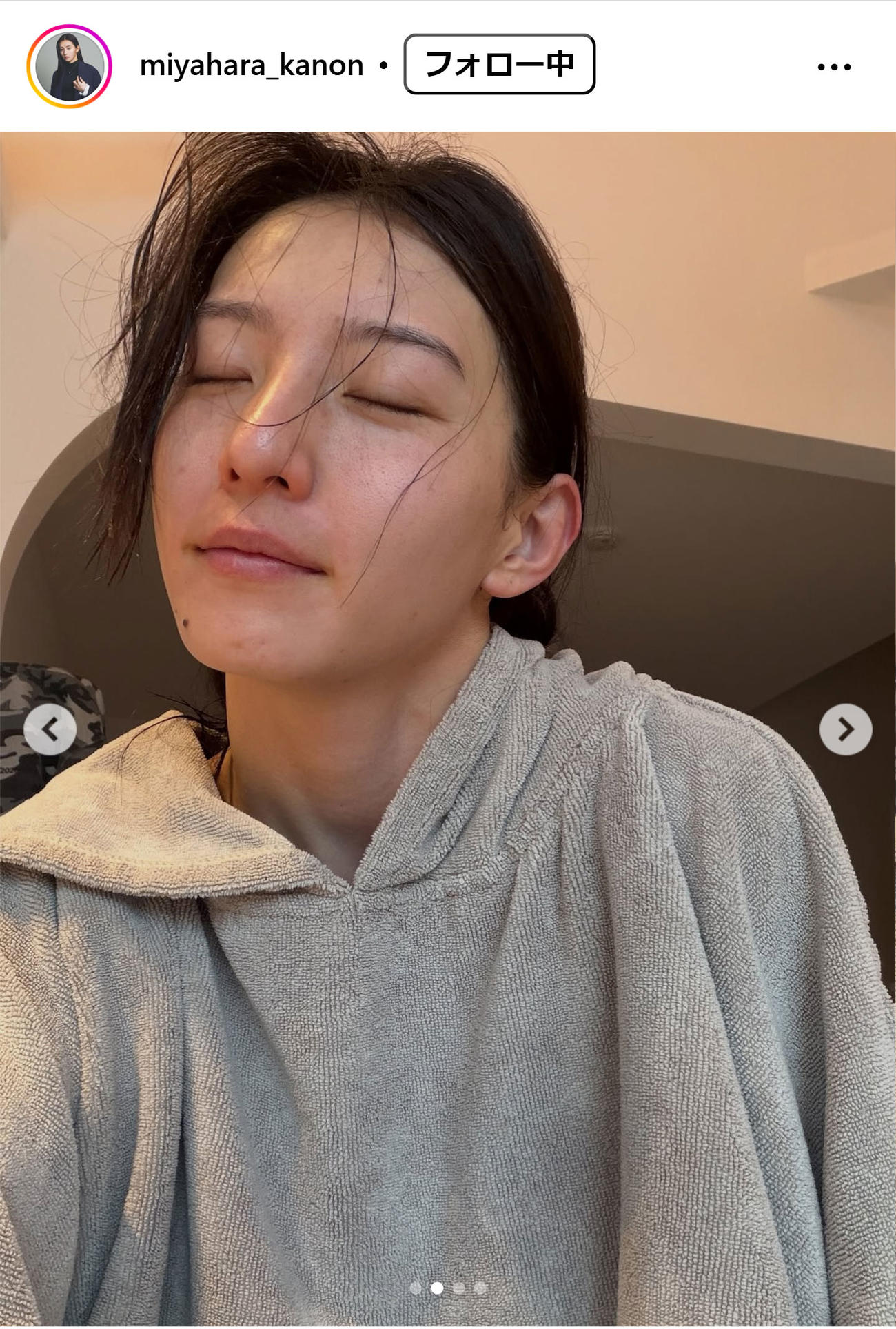 宮原華音のインスタグラムから