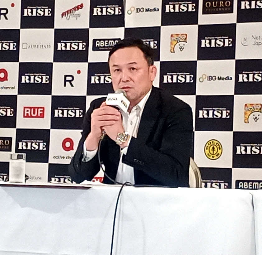 審判団へヒアリングを行ったRISE伊藤隆代表