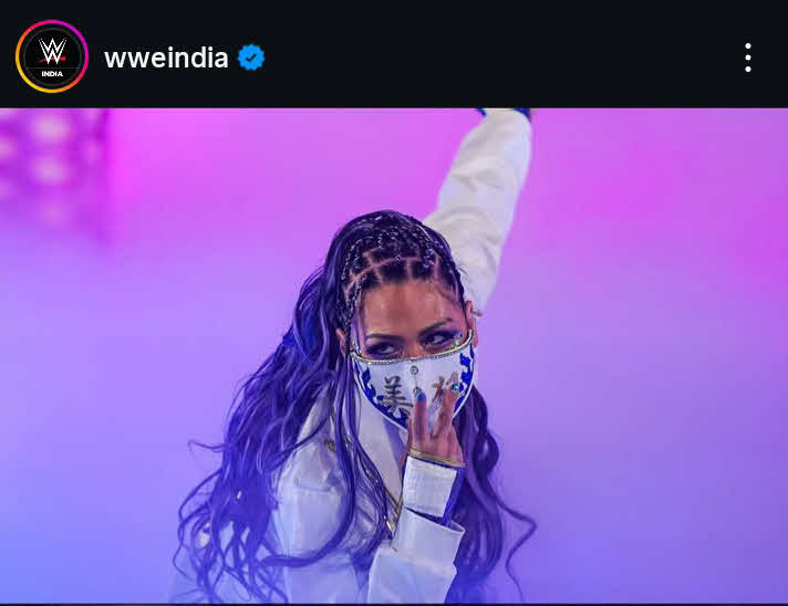 女子US王座から陥落したジュリア（WWEインド公式インスタグラムから）