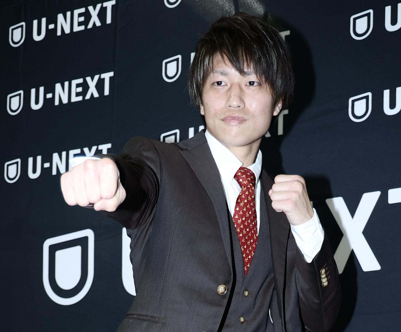 世界戦に向け意気込むWBO世界フライ級4位の桑原（撮影・河田真司）