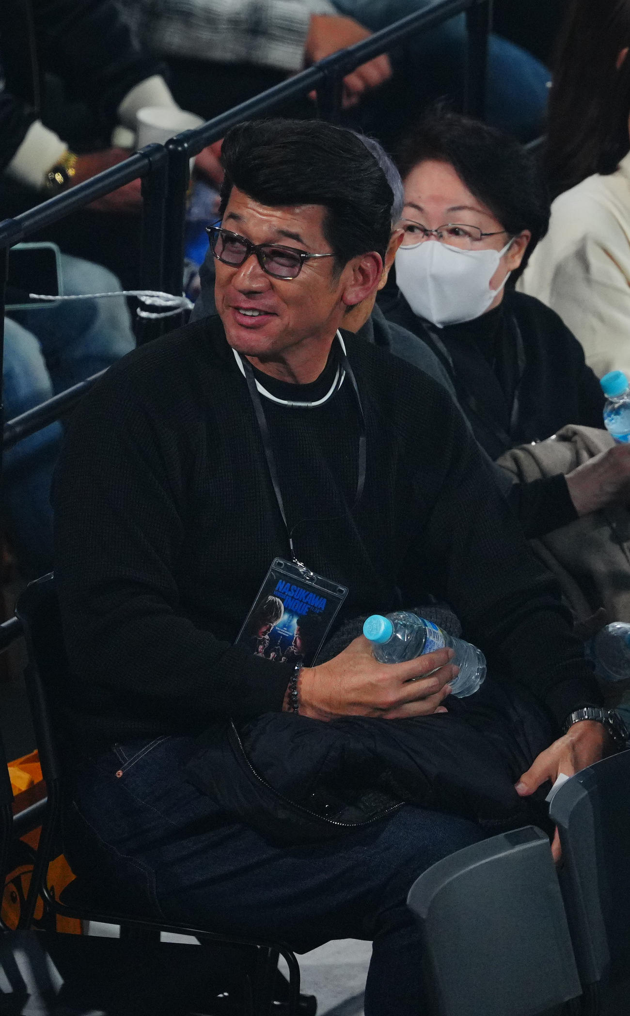 観戦に訪れた三浦氏（撮影・垰建太）