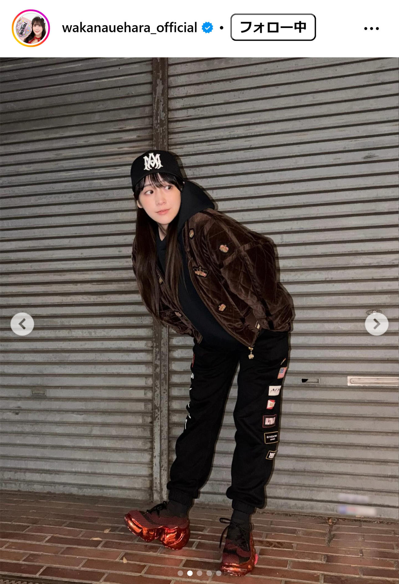 上原わかなのインスタグラムから