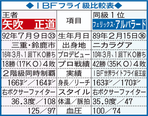 【イラスト】IBFフライ級比較表