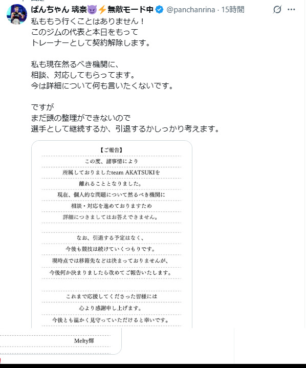 ぱんちゃん璃奈のXから