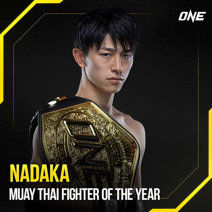 吉成名高がムエタイファイター・オブ・ザ・イヤーを受賞した（C）ONE Championship