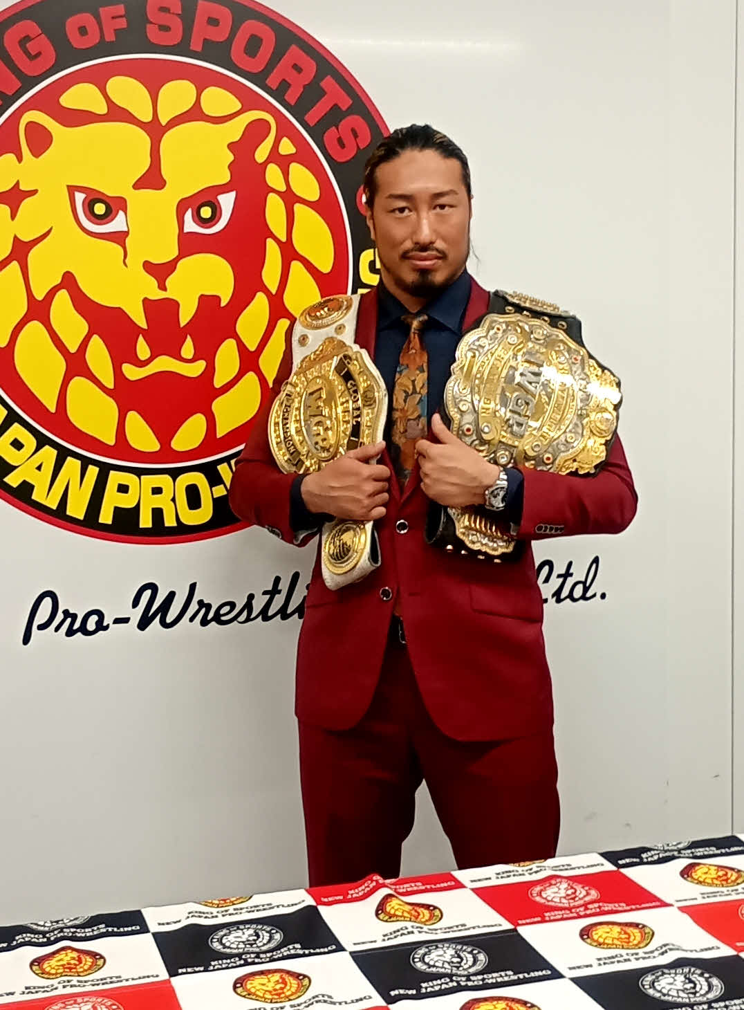 第15代IWGP世界ヘビー級王者あらため、第87代IWGPヘビー級王者となった辻陽太