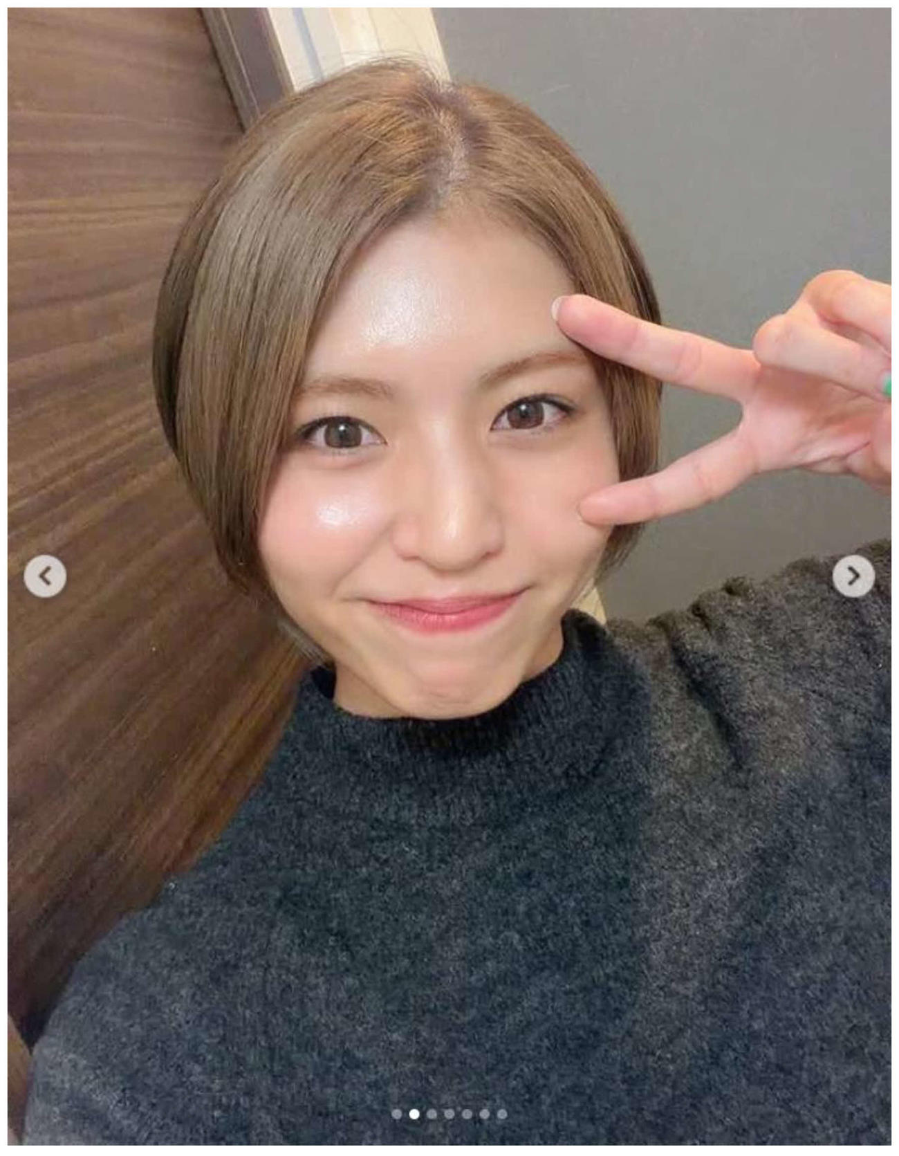 金髪ショートとなったぱんちゃん璃奈（ぱんちゃん璃奈のインスタグラムから）