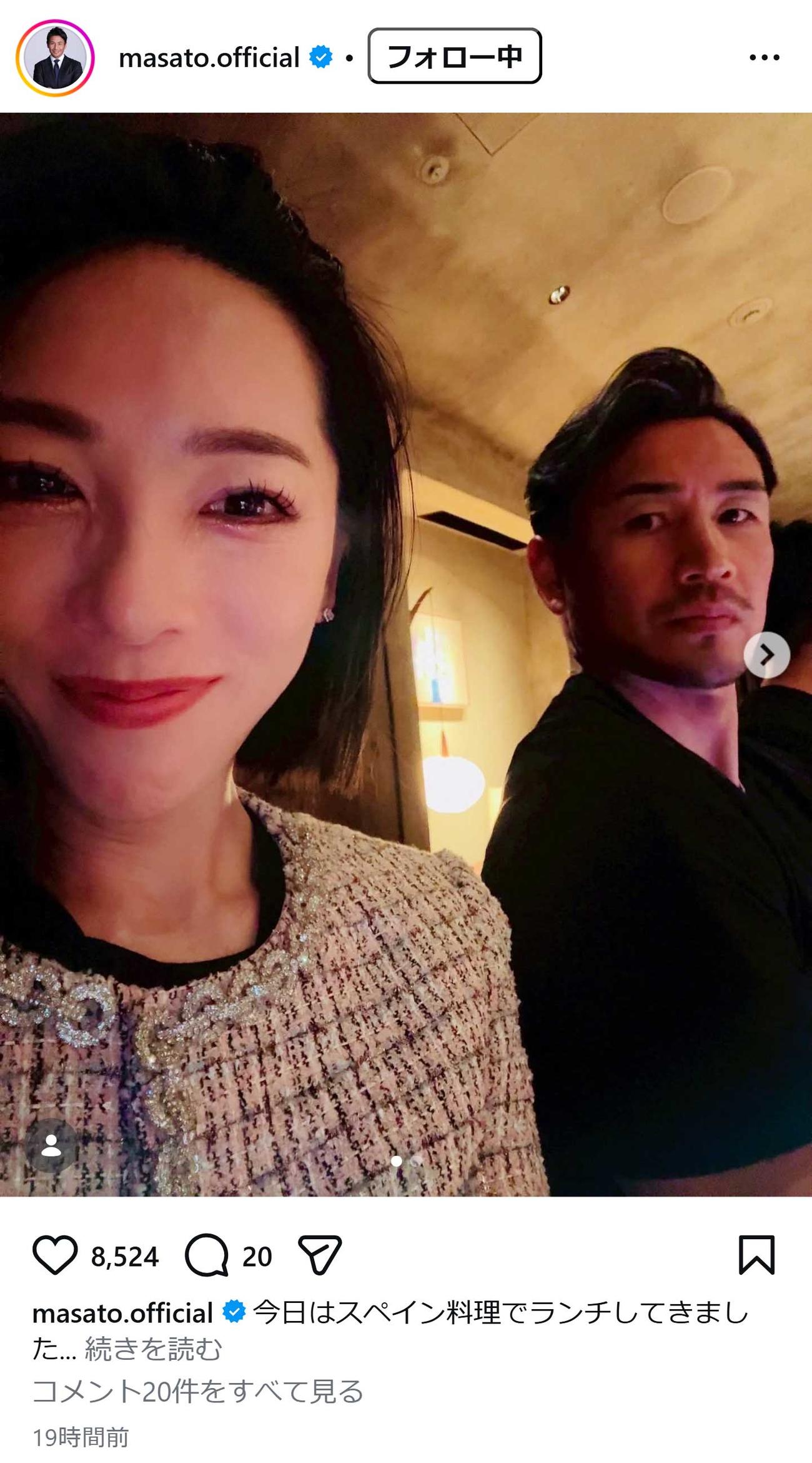 魔裟斗のインスタグラムから