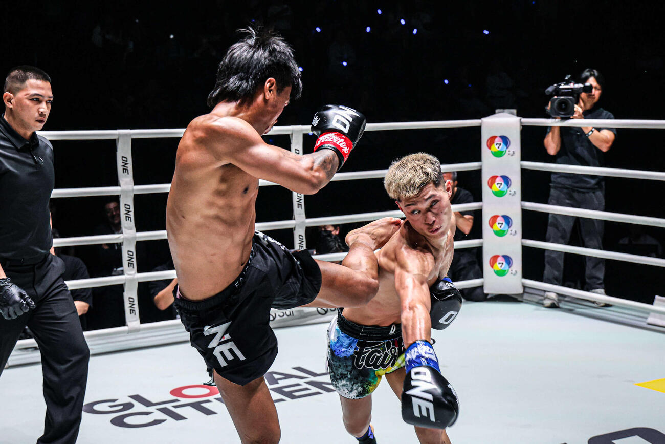松田龍聖のパンチは空回りした（C）ONE Championship