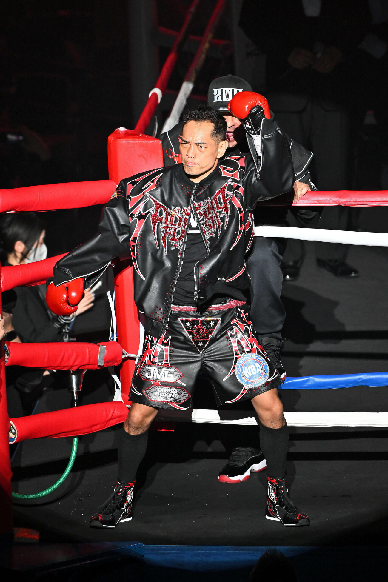 入場するドネア（撮影・滝沢徹郎）