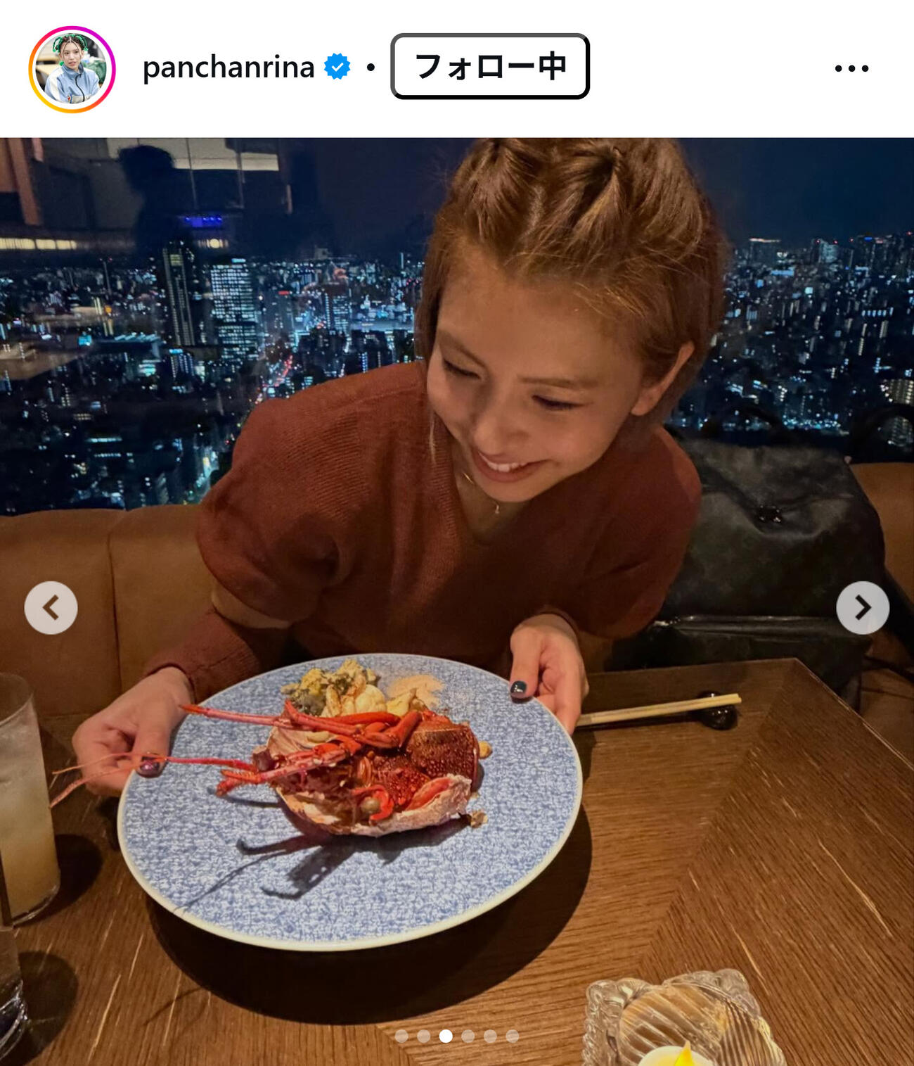 ぱんちゃん璃奈のインスタグラムから