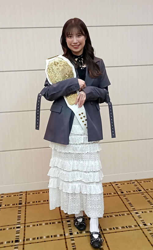 【東京女子】戴冠前に決まっていたJ-RODとの防衛戦へ荒井優希「荒井も運の良さは負けない」
