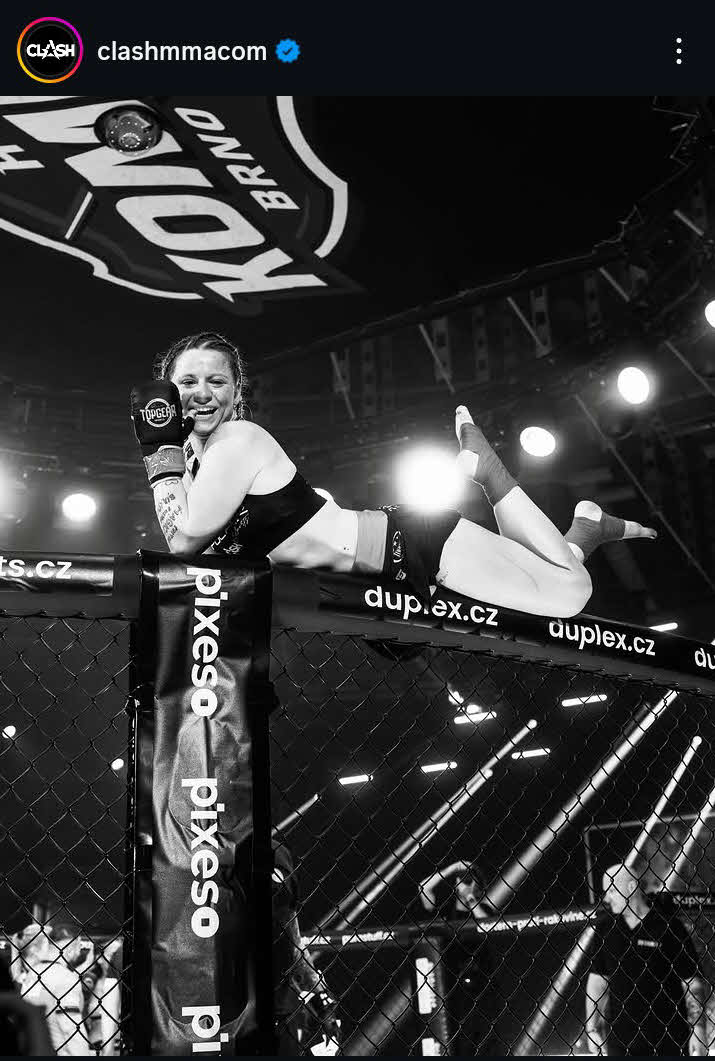 女子格闘家ドミニカ・エリシロヴァさんの死去を報告する格闘技団体Clash MMA公式インスタグラム