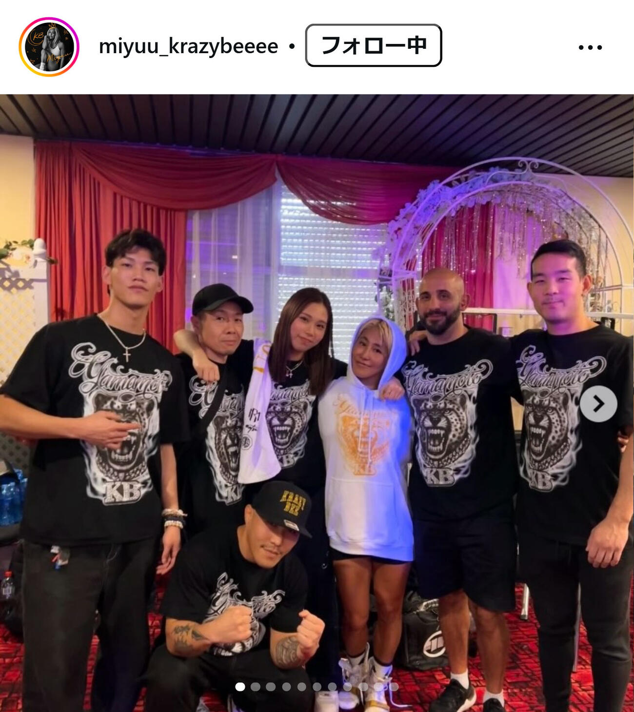 山本美憂のインスタグラムから