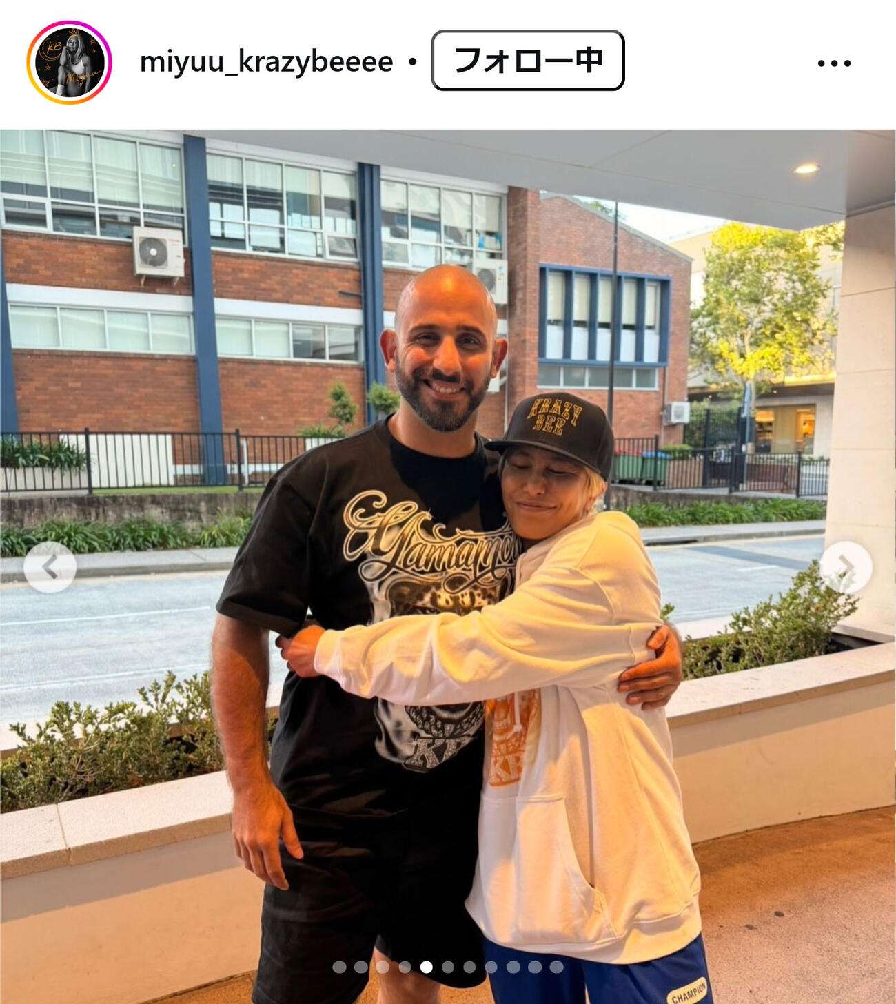 山本美憂のインスタグラムから