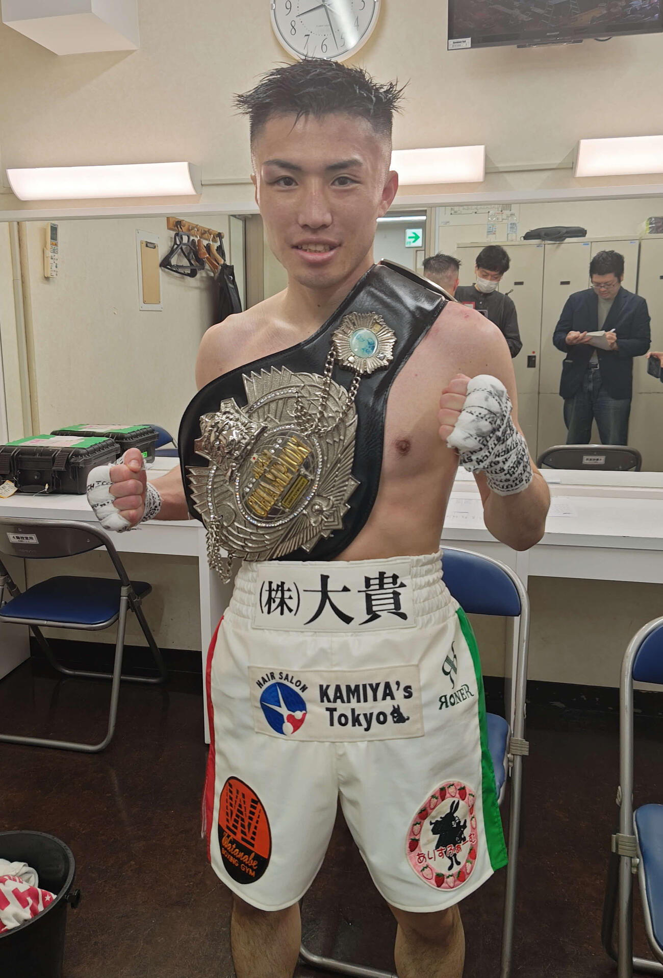 日本ライトフライ級王座を獲得した亀山大輝