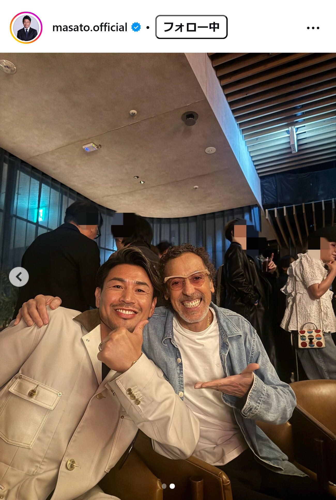 魔裟斗のインスタグラムから