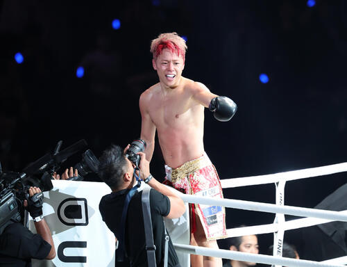 ONE】武尊、会見で「これで終わると思ったらロッタンのパンチを