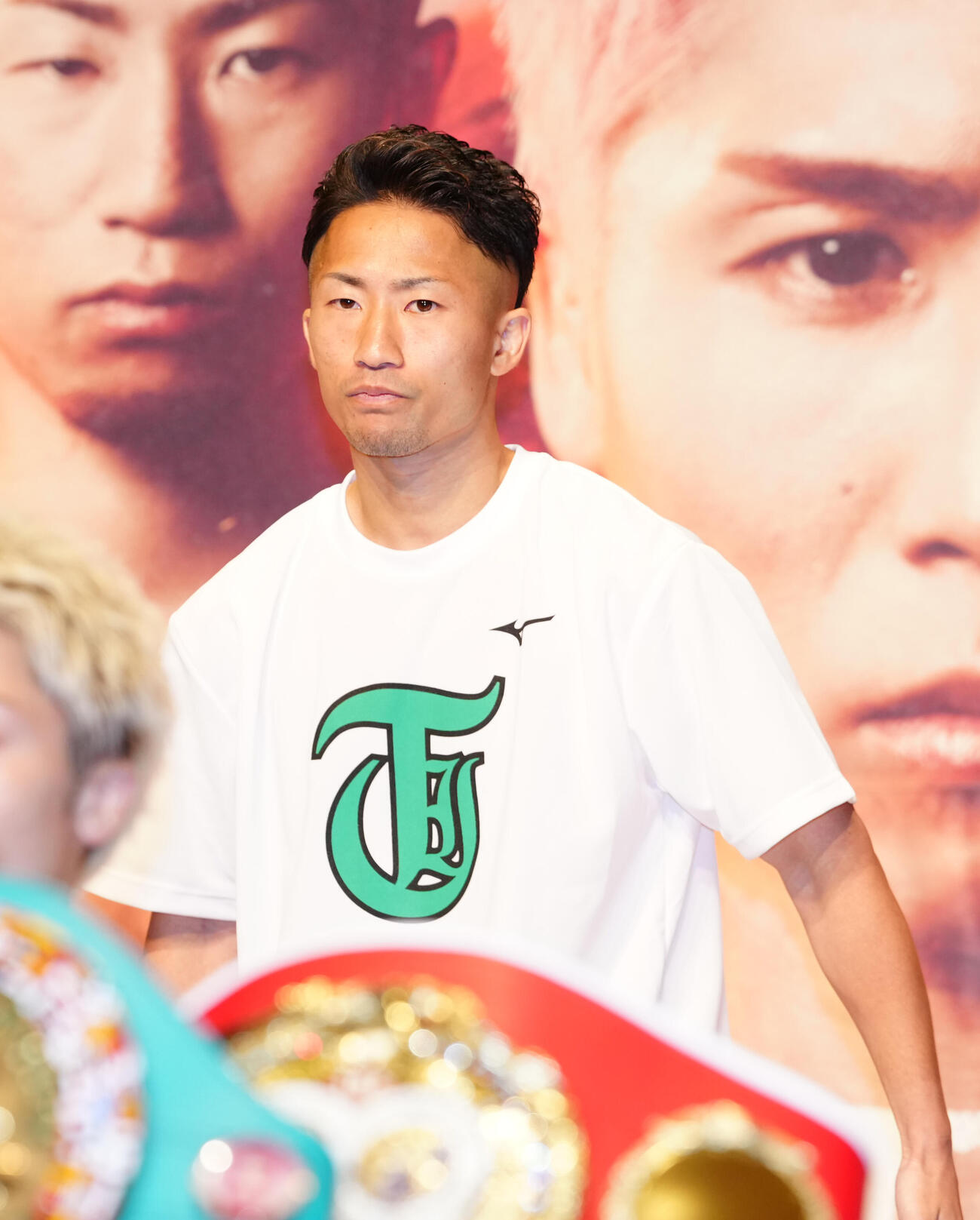 会見に臨む井上拓真（撮影・鈴木みどり）