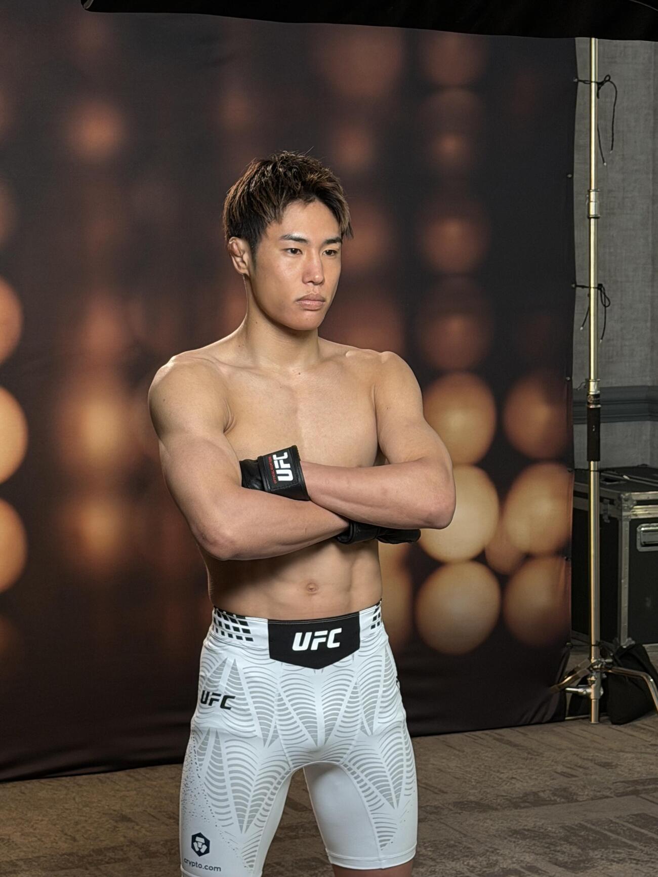 9日（日本時間10日)にUFCフライ級王者ジョシュア・ヴァンに挑戦する同級3位平良達郎がメディアデーに参加（C）ZuffaLLC／UFC
