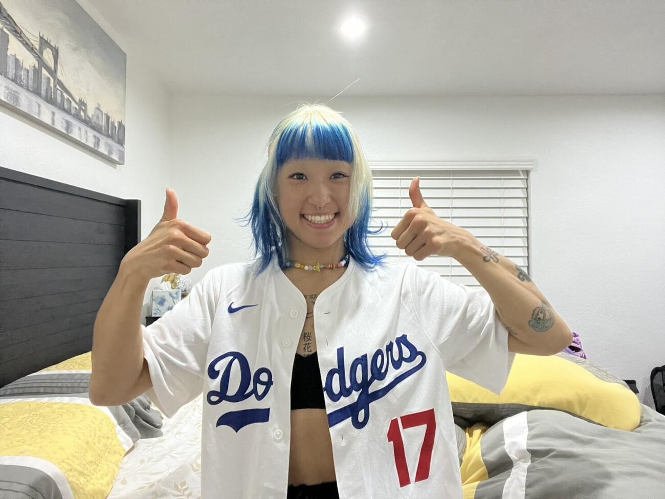 米ロサンゼルスで調整中のWBO女子世界スーパーフライ級王者昼田瑞希（三迫ジム提供）