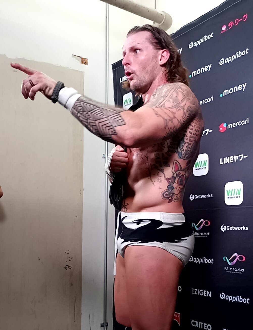 GHCヘビー級王座初防衛に成功したシェイン・ヘイスト