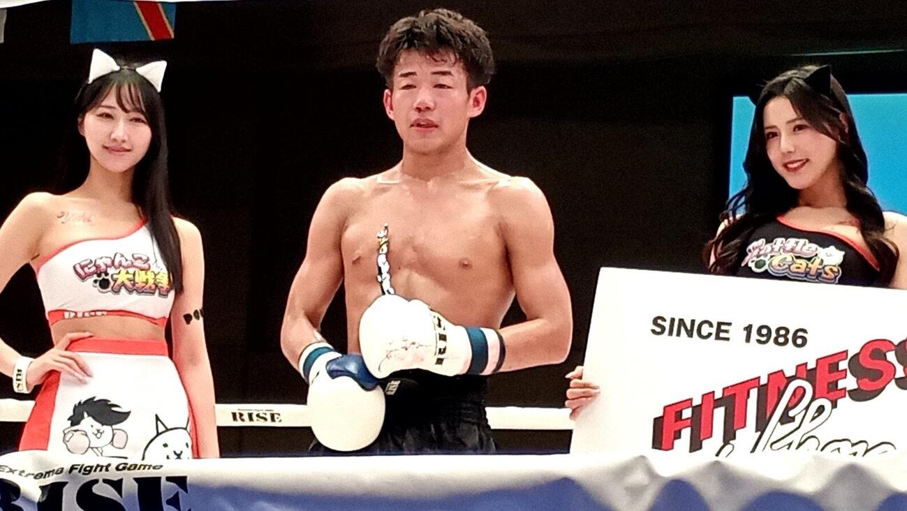 K－1谷川聖哉の弟、蒼哉がRISEでデビュ－して勝利を飾った
