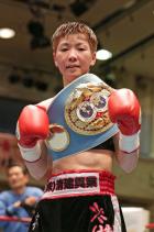 3度目の防衛に成功したIBF女子世界ライトフライ級王者柴田(撮影・中島郁夫)
