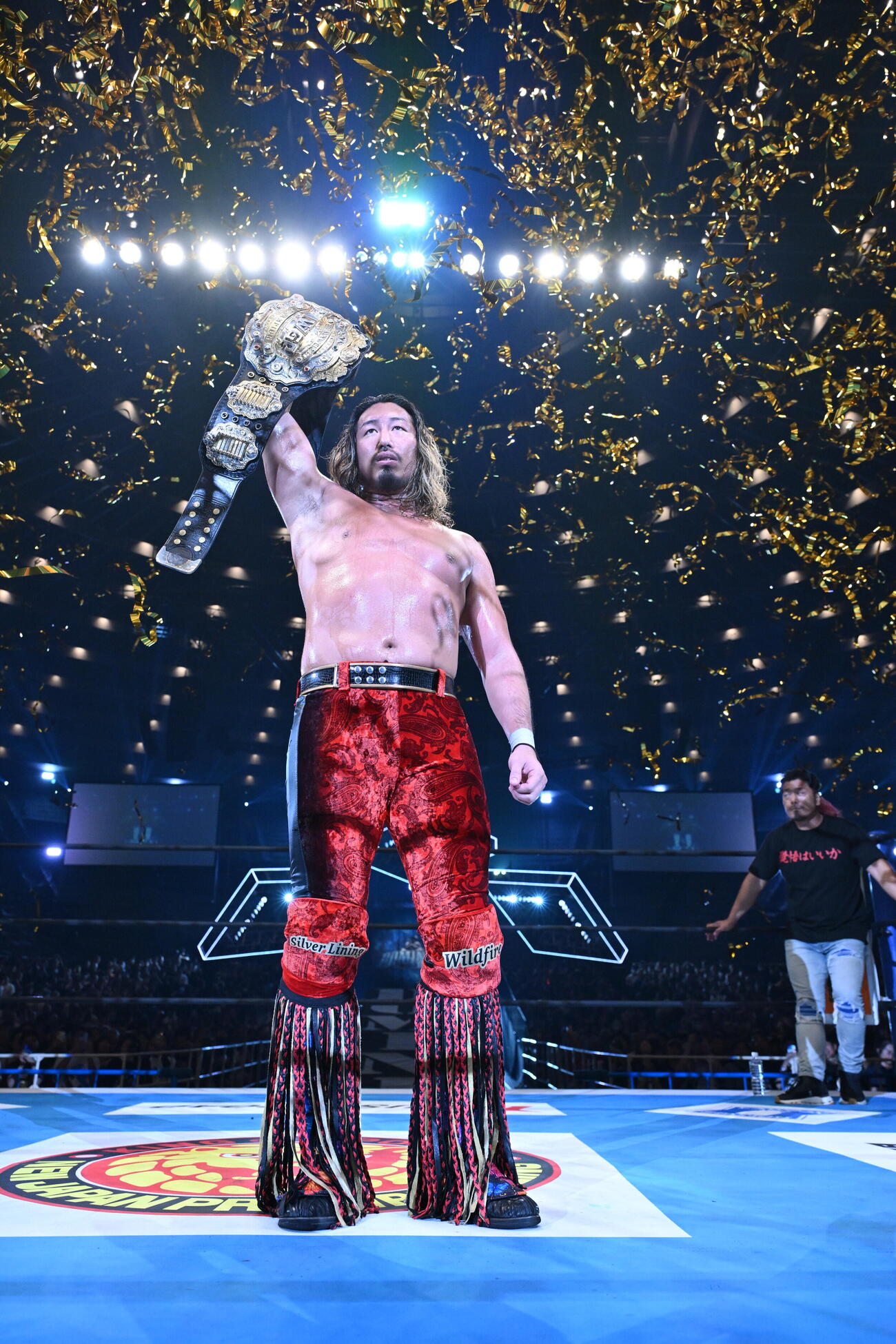 IWGPヘビー級王座に返り咲いた辻陽太（C）新日本プロレス