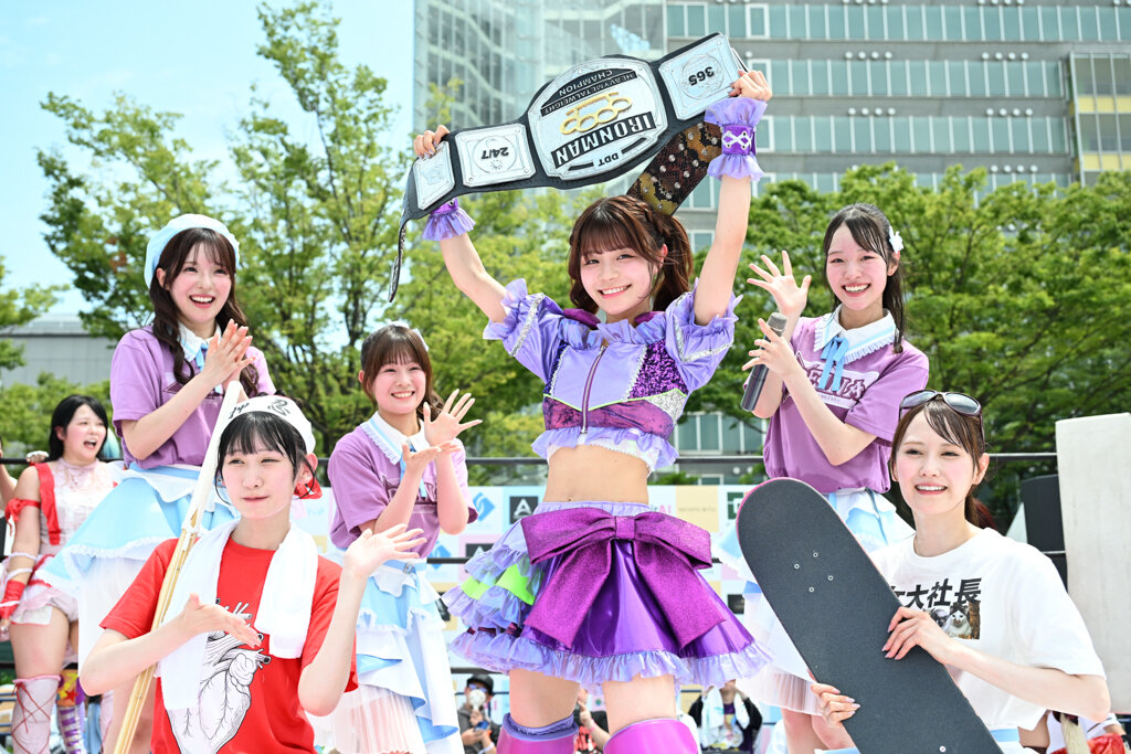 ベルトを獲得した清司麗菜（C）東京女子プロレス