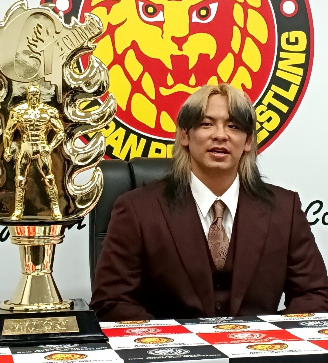G1初優勝の一夜明け会見に臨んだ大岩陵平