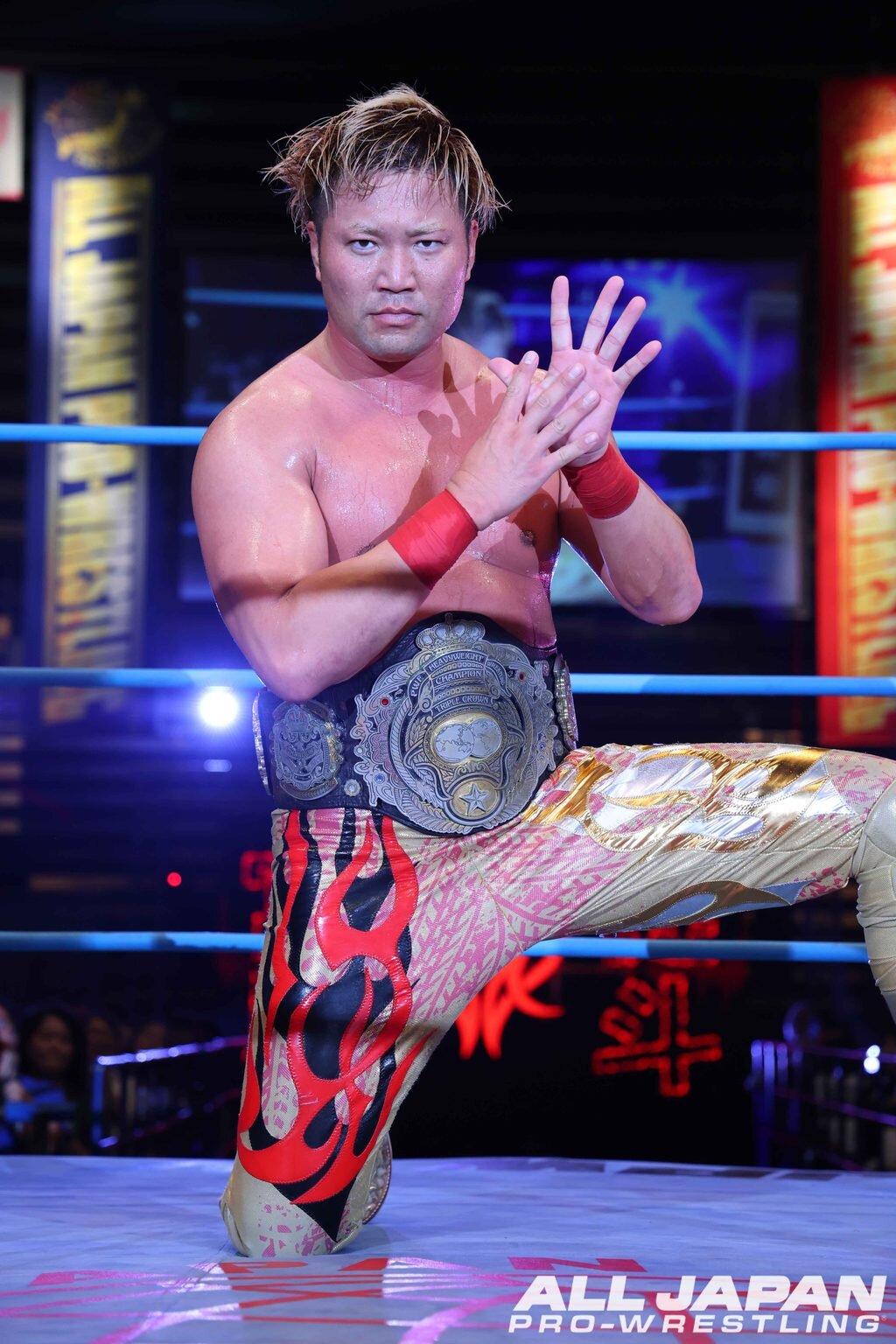3ヘビー級王座V9を達成した宮原健斗（全日本プロレス公式サイトから）