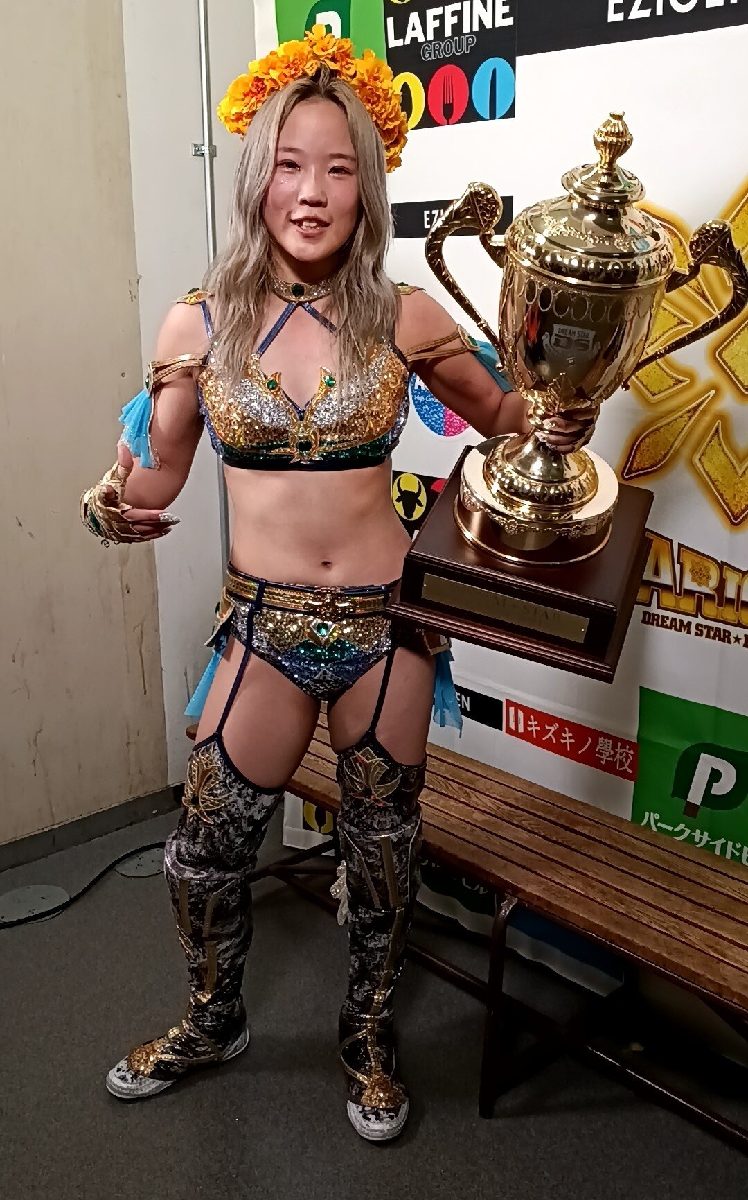 優勝したビクトリア弓月