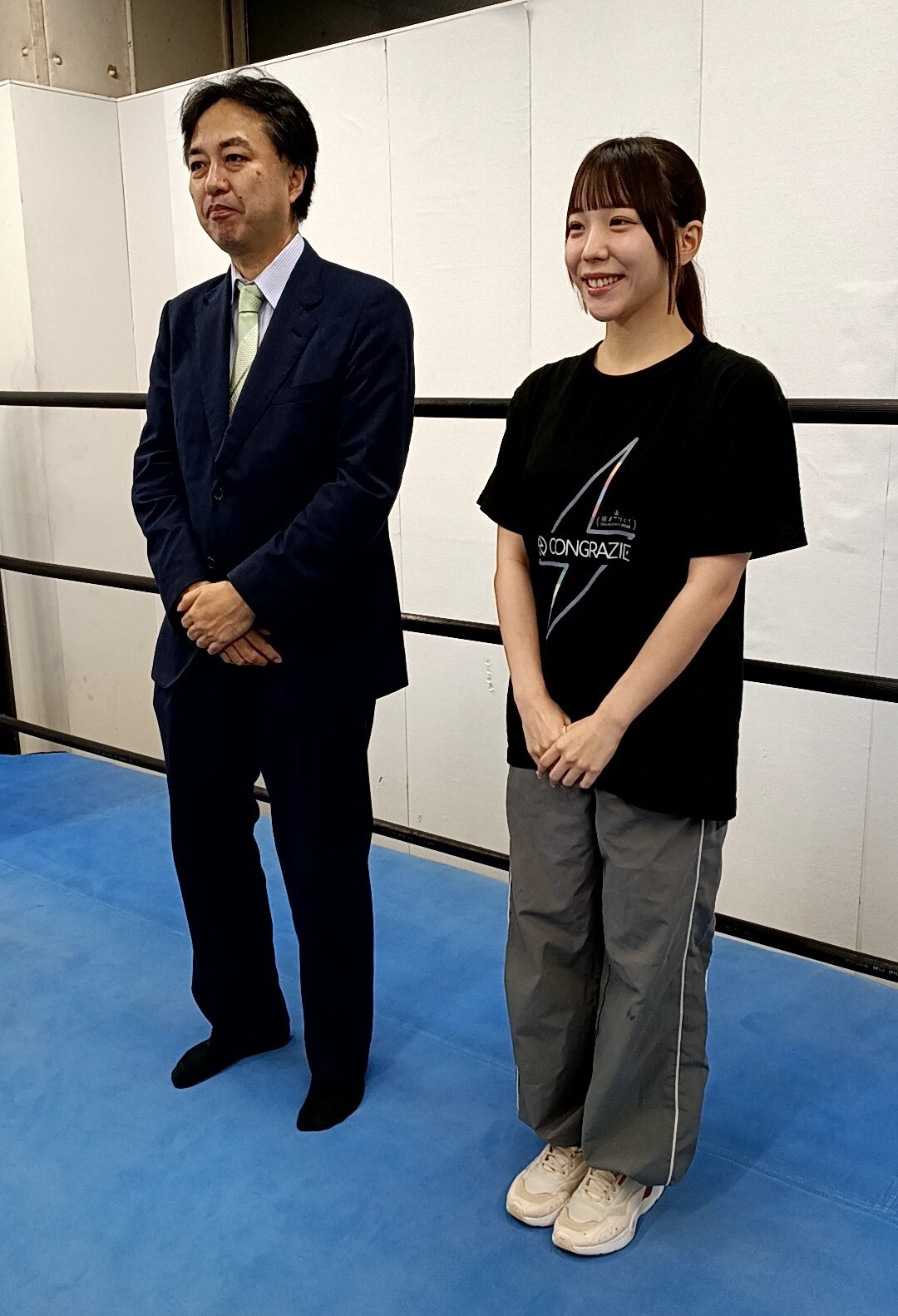 東京女子プロレス甲田哲也代表と双葉しおり
